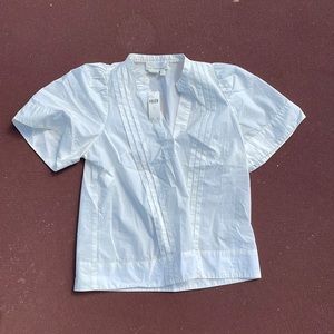 White anthro top, with tags